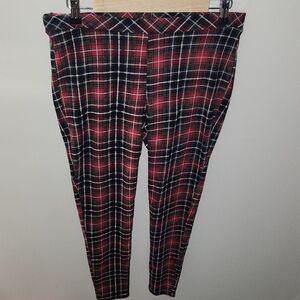 Torrid Red and Black Plaid Pants